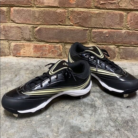 Under Armour Black Glyde IV ST CC Softball Cleat Shoe Size 7.5 NEW - Picture 3 of 11